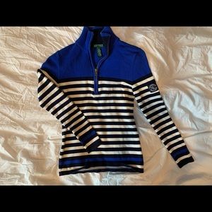 Collared quarter zip sweater